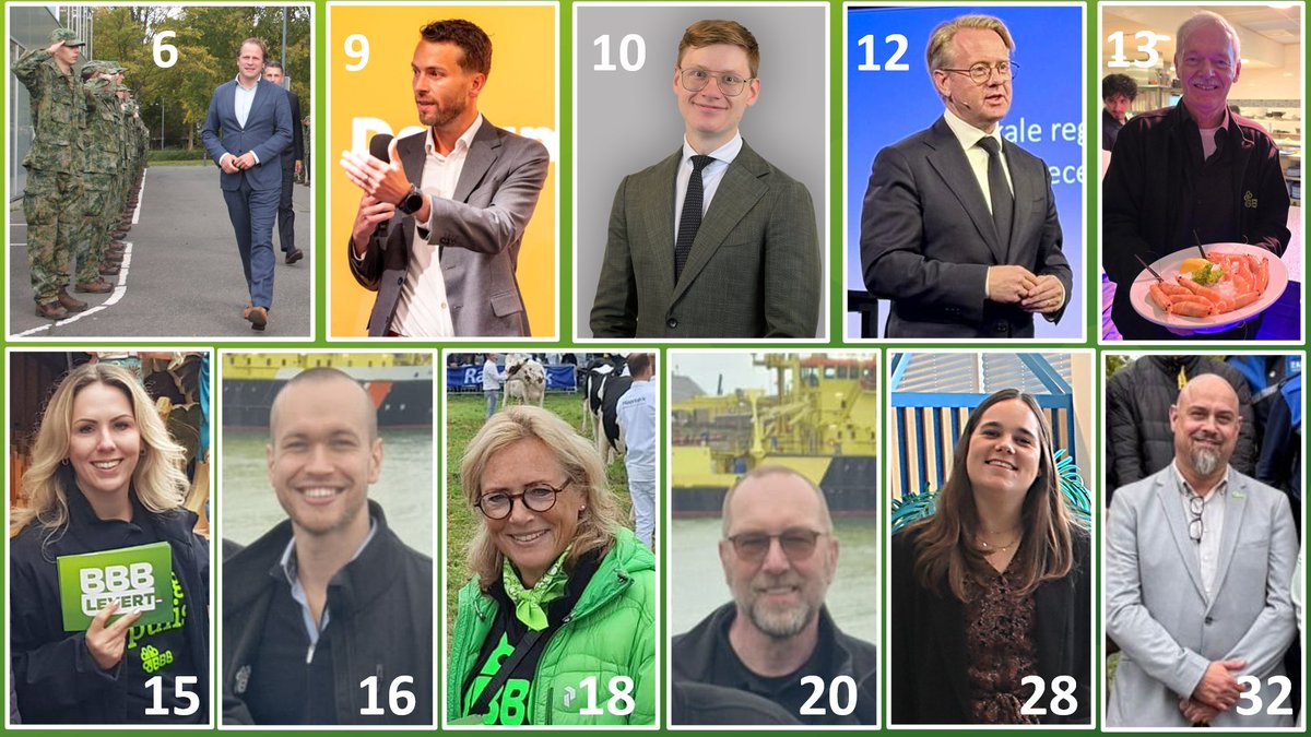 Stem <a href="/BoerBurgerB/">BBB BoerBurgerBeweging 🍀🍀🍀</a> 
De BBB-toppers verdienen een langere periode om te leveren. Nederland heeft BBB nodig voor een sociaal rechts kabinet

Ook de BBB kandidaten uit Zuid-Holland brengen veel Bestuurlijke, vakinhoudelijke en praktische kennis mee
Stem wijs, Stem Lijst 6  BBB🍀🍀🍀