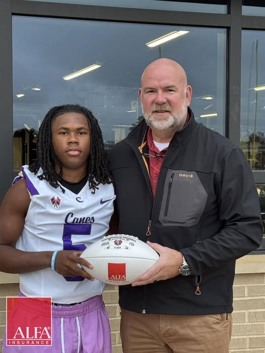 Congratulations to <a href="/BraylonHill4/">Braylon Hill</a>, Cartersville Purple Hurricane POW for week 10, presented by Alfa Insurance - Greg Smith Agency.

Braylon is a 5’8”, 170lb Senior RB for the Canes. In the game against Hiram, Braylon had an impressive performance, carrying the ball 8 times for a