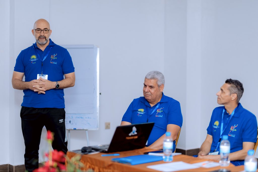 Tonight at the Centric Hotel,NPC Rwanda in partnership with <a href="/ParaVolley/">World ParaVolley</a> , kicked off the 1st International Sitting Volleyball Coaches Course (Level 1).
14 coaches from Rwanda, South Africa, Nigeria, Uganda, Tanzania, Algeria, and Saudi Arabia are taking part in this 3-day course.