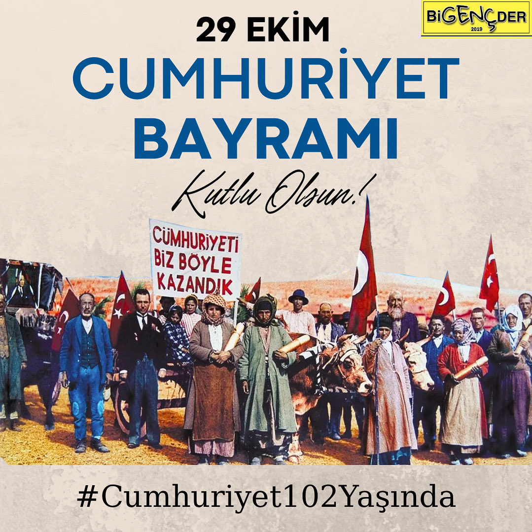 🇹🇷 Cumhuriyetimizin 102. Yılı Kutlu Olsun
Cumhuriyetimizin kurucusu Gazi Mustafa Kemal Atatürk başta olmak üzere, bu toprakları bize vatan kılan tüm kahramanlarımızı rahmet, minnet ve saygıyla anıyoruz.
Milletimizin Cumhuriyet Bayramı kutlu olsun. 🇹🇷 #29EkimCumhuriyetBayramı