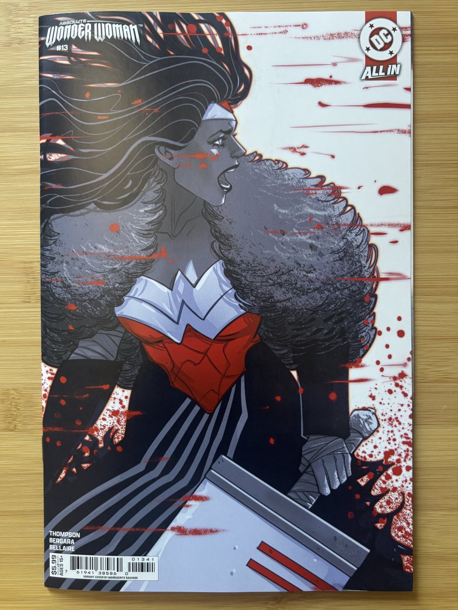 Absolute Wonder Woman #13 W:<a href="/79SemiFinalist/">kellythompson.bsky.social</a> A:<a href="/matiasbergara/">Matías Bergara</a> This issue we get to see Diana get introspective and talk about her relationship to a homeland she’s never known. The action is beautifully drawn and captures the frustration she’s feeling throughout.