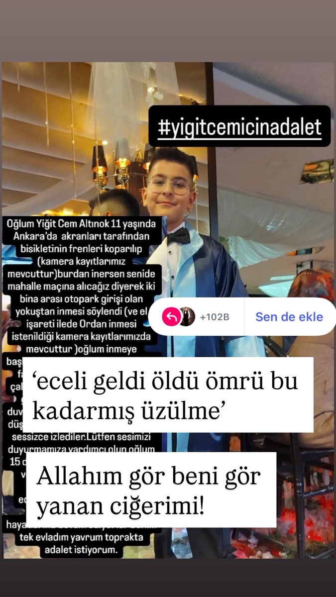 #YiğitCemİcinAdalet