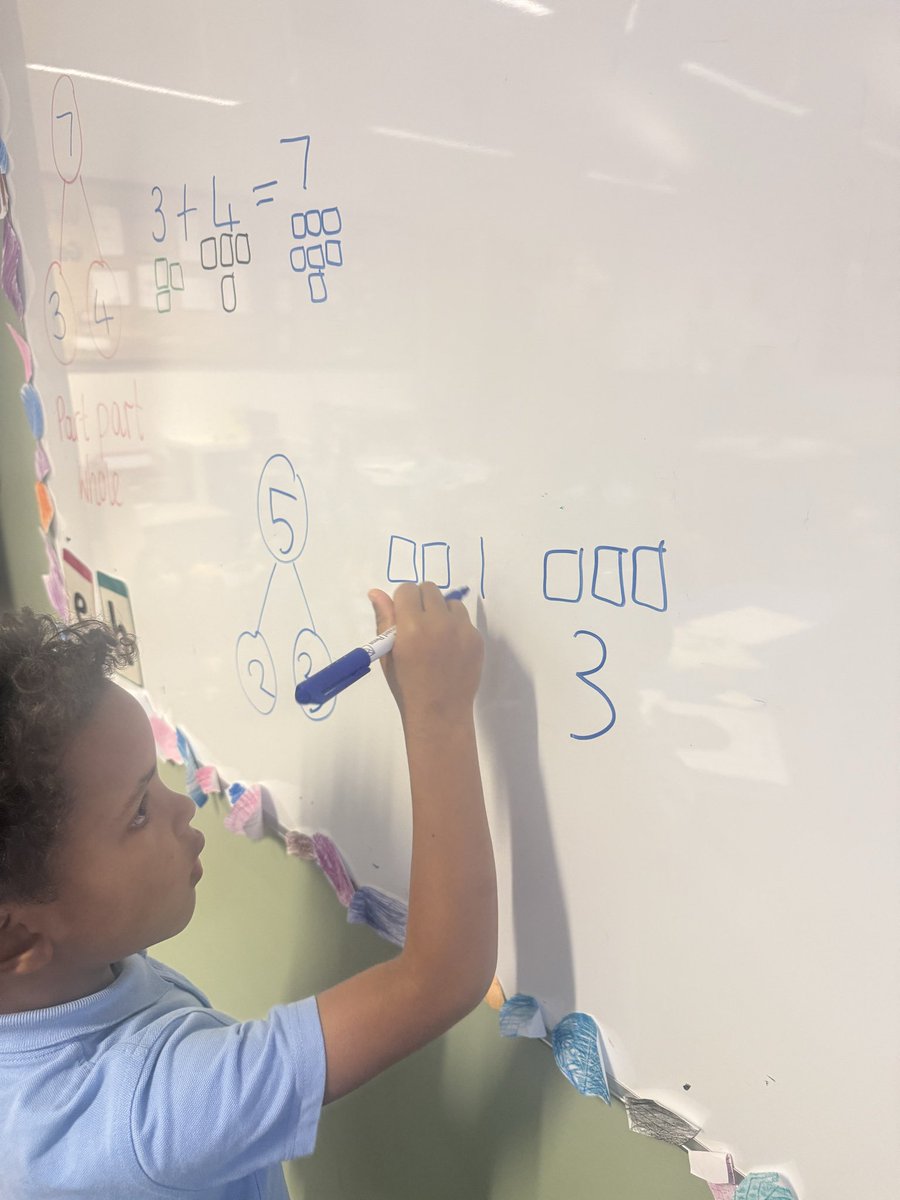 MrsNelson08's tweet image. Leading the learning🌟This superstar proudly showed the class how to use part-part-whole to solve addition problems. Fantastic confidence and brilliant maths thinking! ➕👏 #MathsInAction #ConfidentLearners @StRoseOfLimaPS @TheLeaderinMe @glasgowcounts