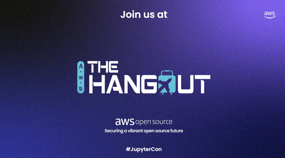 AWSOpen's tweet image. Ready for JupyterCon? ⭐️ AWS is packed and ready to connect with data scientists, educators &amp;amp; developers!

At our booth:
🗣️ Open source expert talks
⚡️ Interactive AWS demos
🎁 Explorer&apos;s swag

See you next week! #JupyterCon #AWS #OpenSource