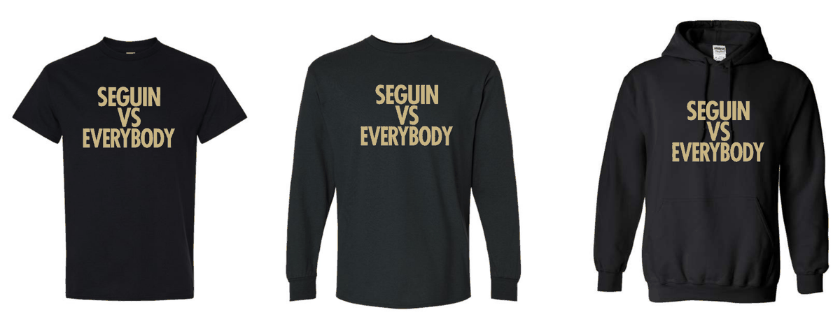 Matador Nation, back by popular demand, we have the Seguin vs Everybody apparel for sale! Visit pulse.ly/hx5mynvklo today!
