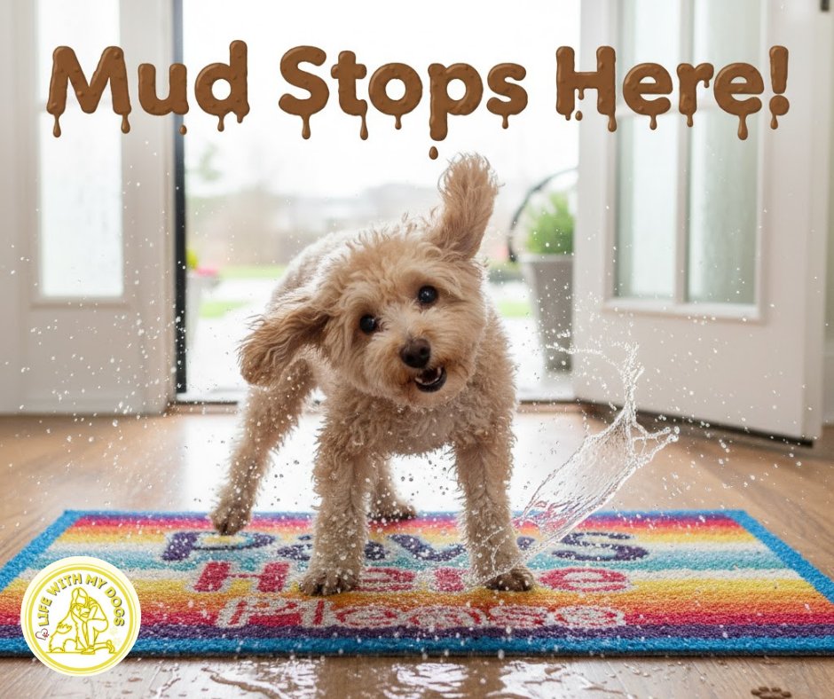 LifeWithMyDogs9's tweet image. Highlight how mats stop mud before it spreads.

Stop dirt in its tracks! 🚪🐾 Place absorbent mats at every entryway — small trick, big clean-up saver! 🌧️🧽

#DogHomeHacks #CleanHouseTips #PawProtection #RainyDayReady #DogParentLife