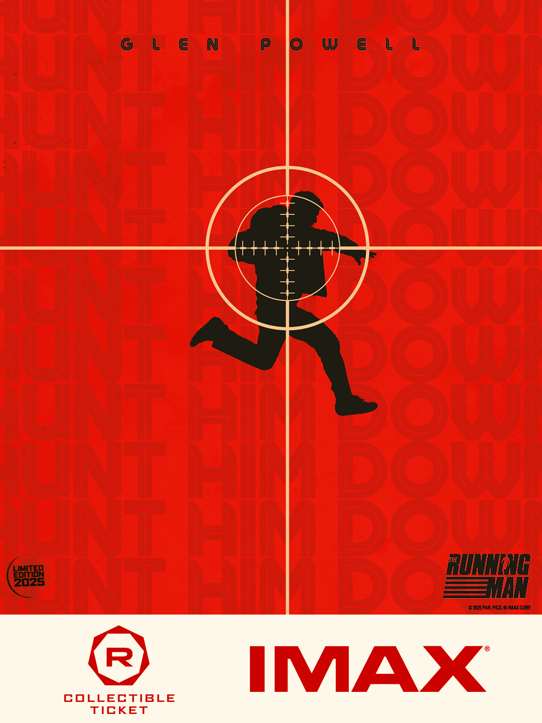 Running Man 2025 4DX filmposter 