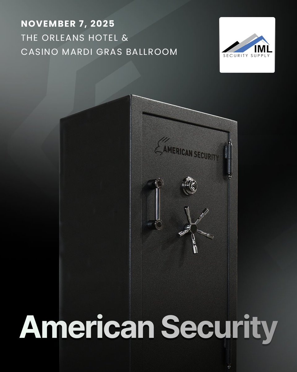American Security is heading to IML Las Vegas. Stop by our booth to see American-made safes built for real-world protection. Trusted by businesses and homeowners for burglary, fire, and firearm security.
#IMLLasVegas #AmericanSecurity #MadeInUSA #GunSafes