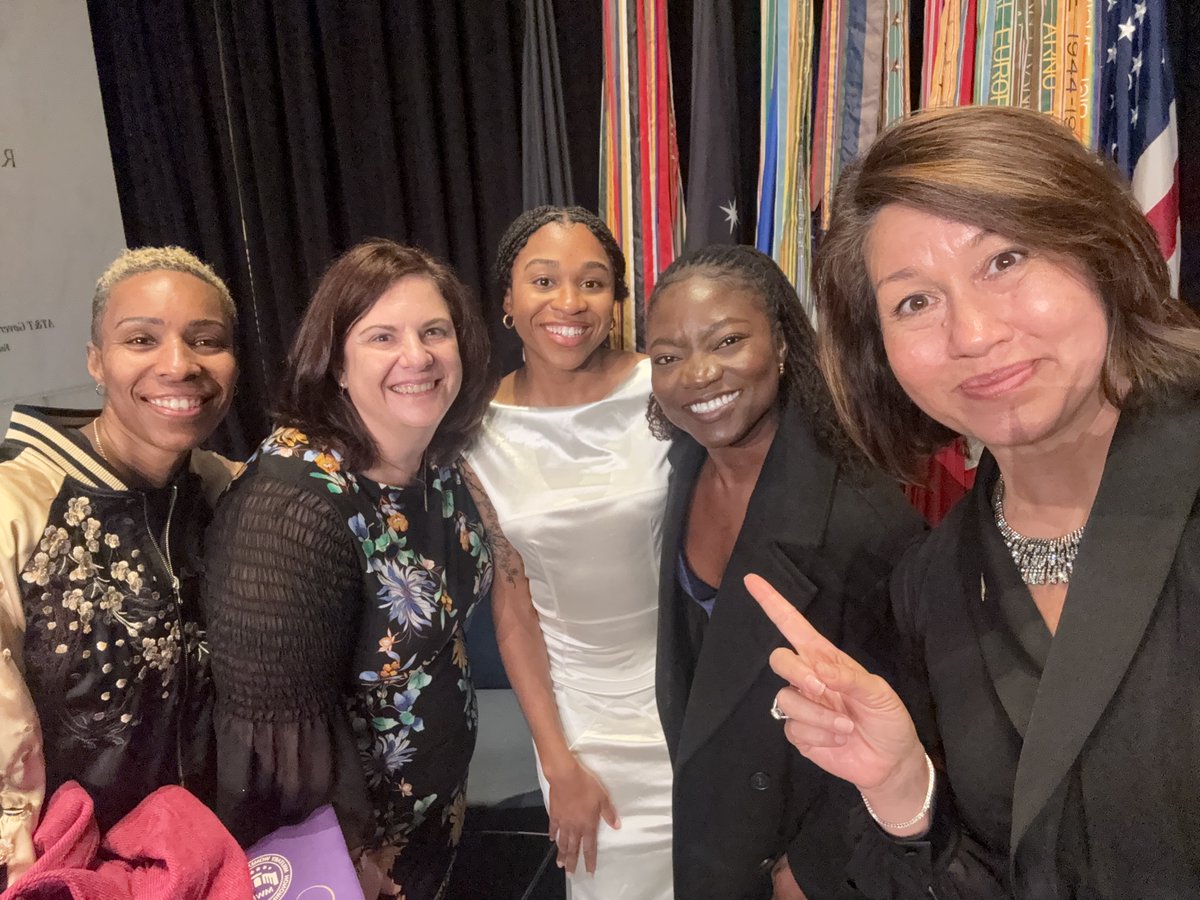 studentvets's tweet image. Jared, Tammy,  Maya Oliver and Sandra Asante were honored to attend the Military Women’s Memorial Gala, celebrating an unprecedented gathering of ten four-star generals whose leadership and service have paved the way for future generations.