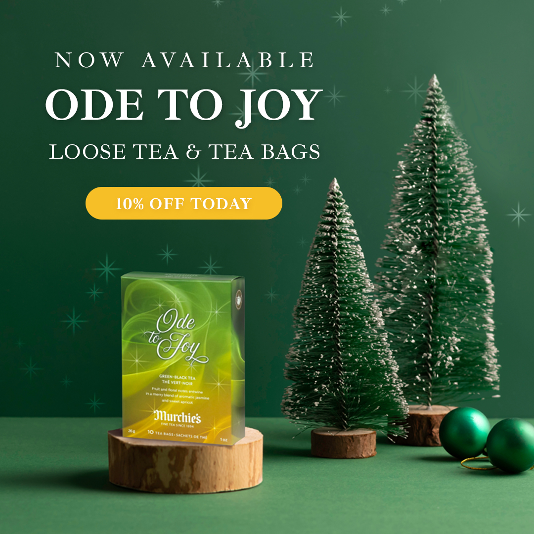 Returning for the holiday season: Ode to Joy!

This unusual-but-very-merry blend combines the alluring aromatics of jasmine with hints of apricot in the style of a familiar afternoon tea. Visit today to get yours!