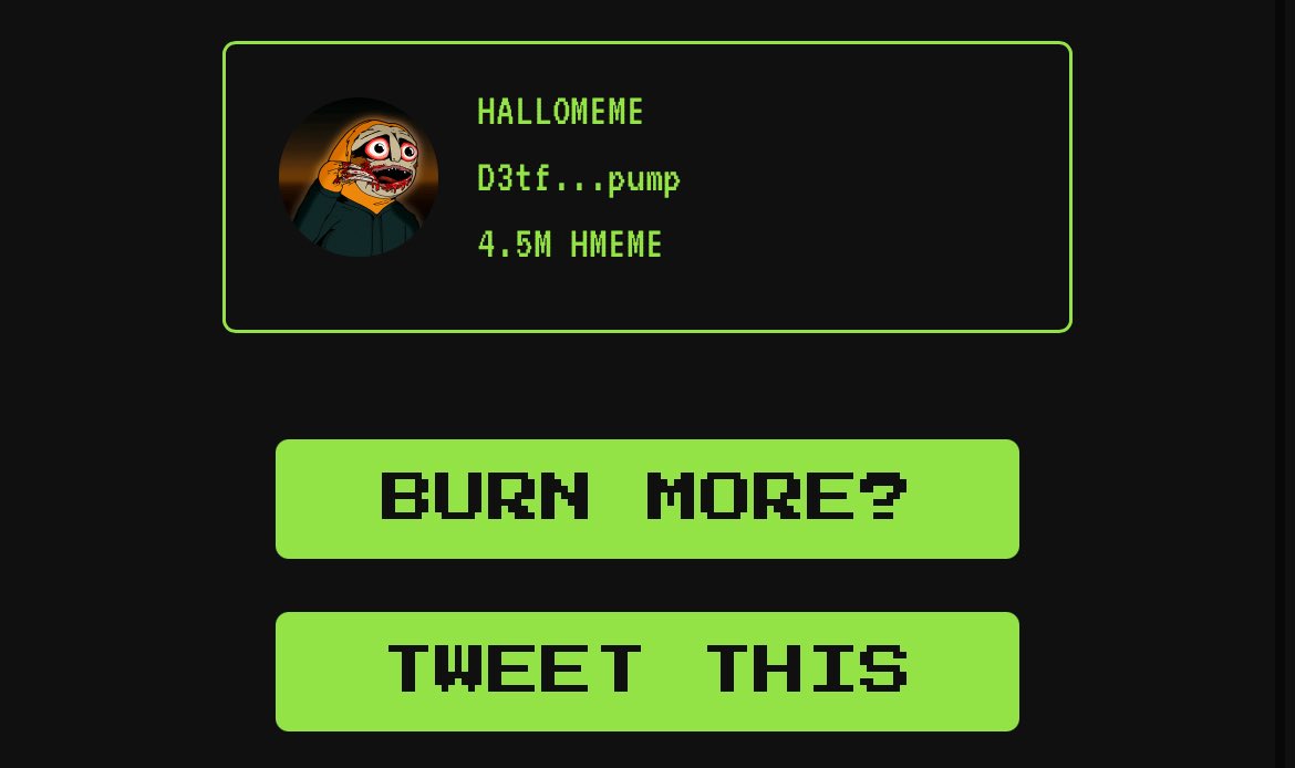 Buyback and burn 2

We like candy to take your candy

$HMEME