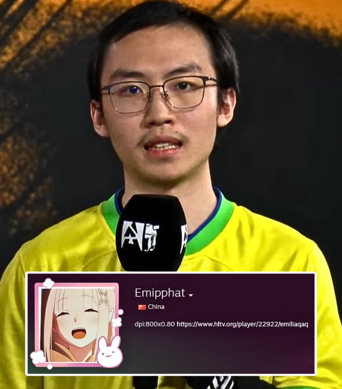 Ozzny_CS2's tweet photo. Jimpphat &amp; EmiliaQAQ have interesting names on Steam 😭 https://t.co/WlCMe2OYOl