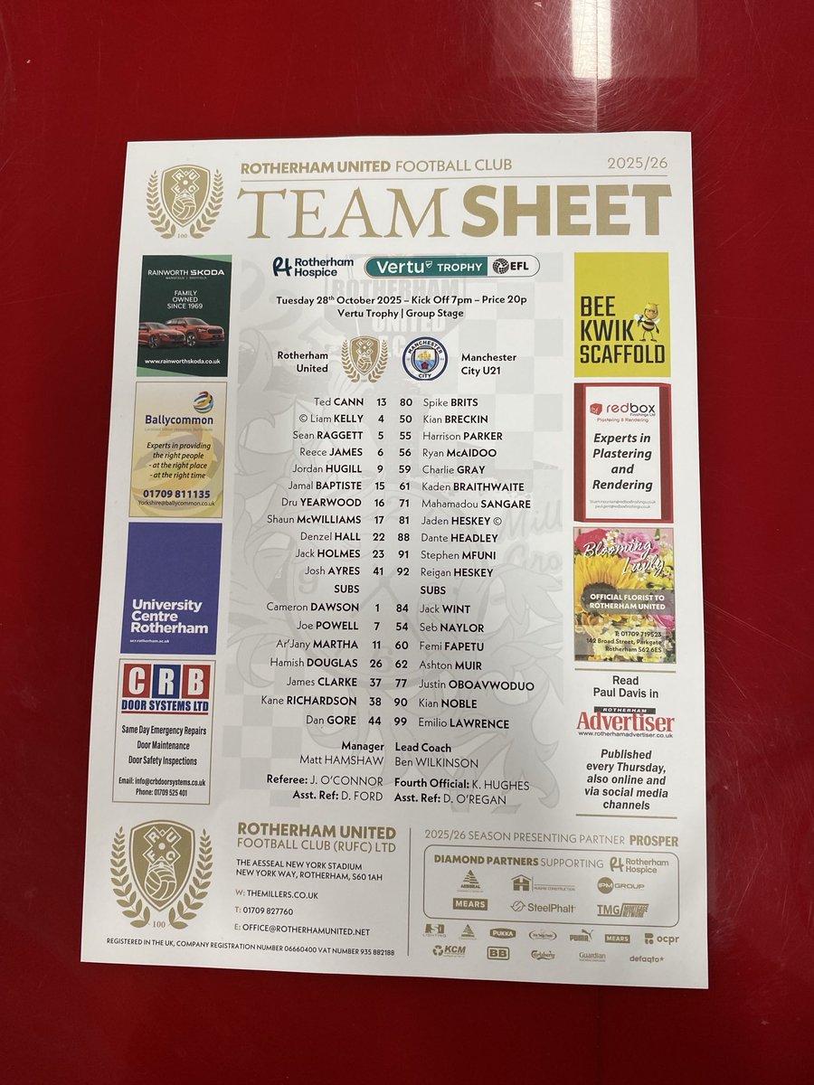 Two sons of Emile Heskey in the Man City U-21s line-up. #rufc