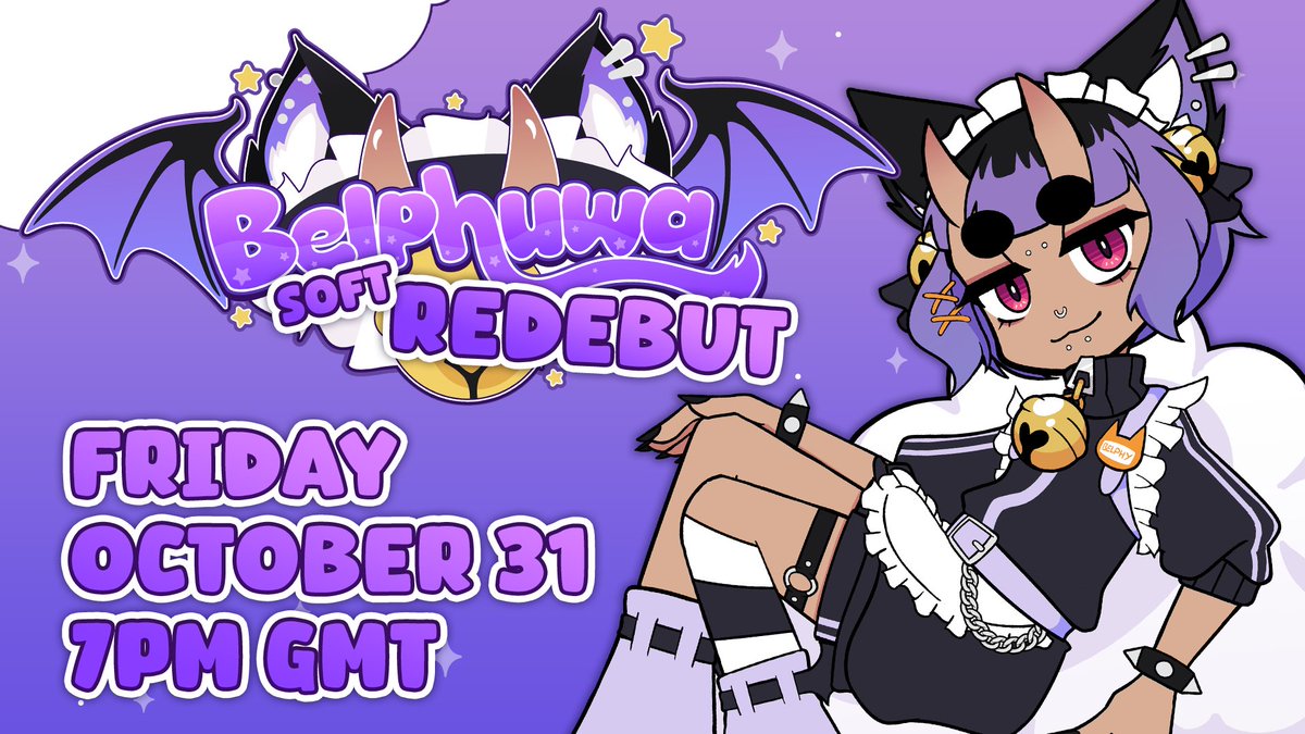 (soft) REDEBUT THIS WEEK ✨💜🐾
NEW PNG MODEL ‼️
NEW EMOTES, PANELS &amp; ALERTS ‼️
NEW OVERLAY &amp; CHAT ‼️
NEW STINGER &amp; SCREENS ‼️

Let's catch up, chat and play some good ol' video games~ 🥺 I've missed you all so much!!