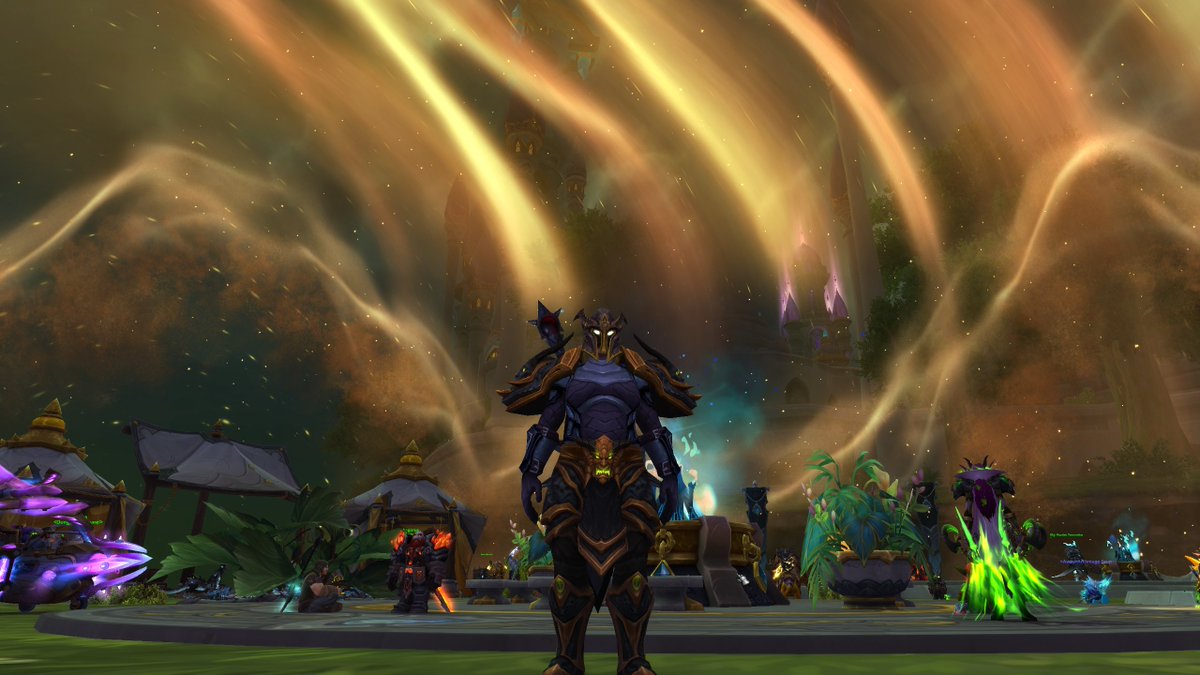 Warcraftjen's tweet photo. Beefyjenny hit 80 finally on Legion Remix.  Looking rough, but ready! 😹 #warcraft #legionremix https://t.co/5miSxHQUOx