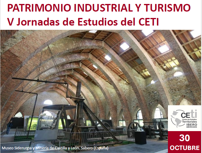 V Jornadas de Estudios del CETI

🏛️<a href="/DeLetras_UCLM/">Facultad Letras UCLM</a> <a href="/uclm_es/">Universidad de Castilla-La Mancha</a> 

🗓️30 de octubre de 2025

👩‍🏫Paz Benito del Pozo <a href="/unileon/">Universidad de León</a> 

Conferencia: Turismo cultural y patrimonio industrial. Un paseo por Europa

👉eventos.uclm.es