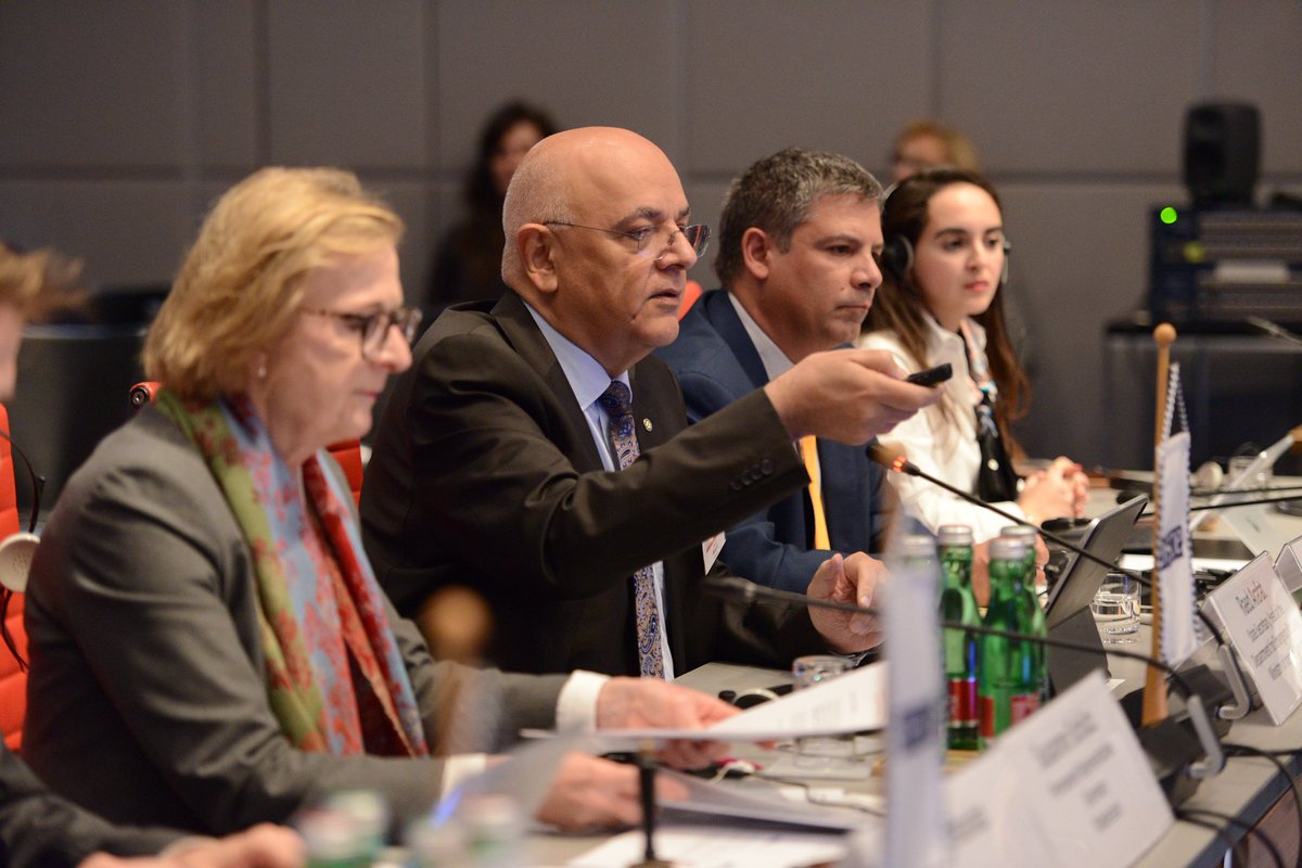RO_Vienna's tweet photo. Honoured to welcome State Secretary Dr. @Raed_Arafat_DSU at this year’s #EEDIM on disaster risk reduction. RO stands ready to exchange lessons learned, share best practices and capacity building initiatives in the field of #DRR across the OSCE area. https://t.co/hKZcFPUdAV