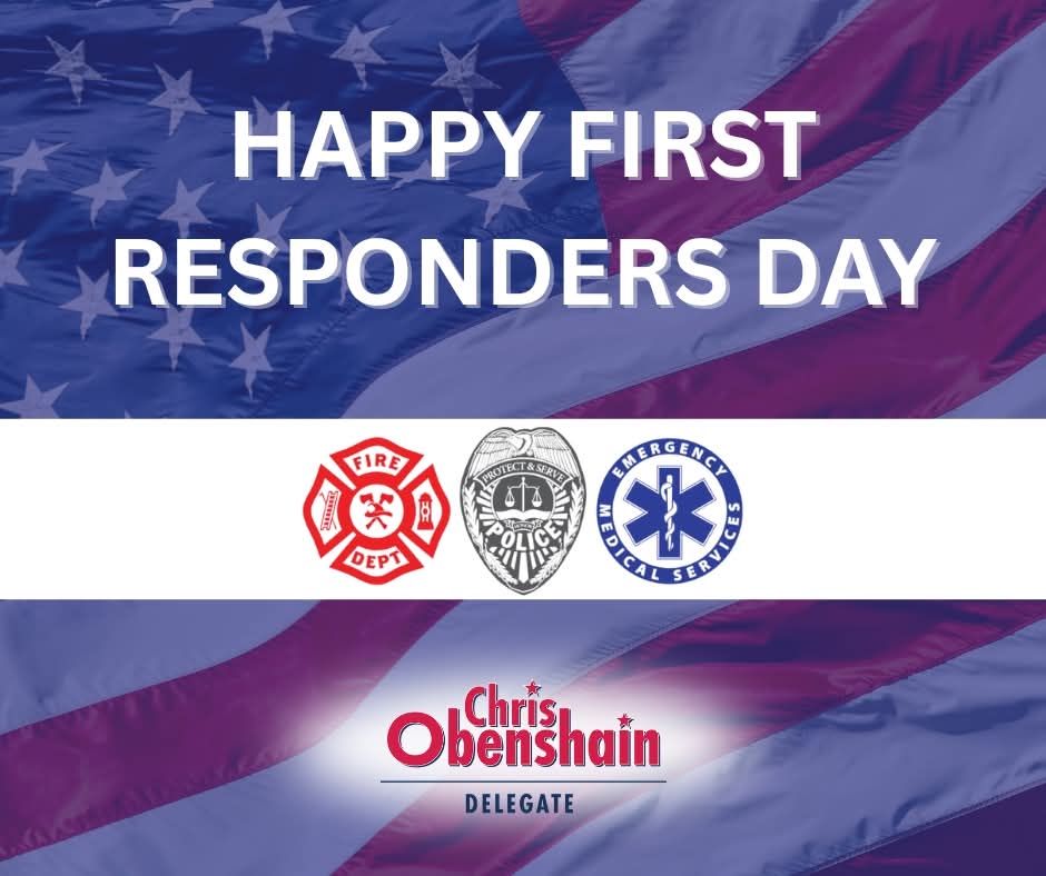 On National First Responders Day, I want to thank our police officers, firefighters, EMTs, and 911 dispatchers for their service and sacrifice. I am proud to support enhanced retirement benefits for 911 dispatchers and improvements to Virginia’s Line of Duty Act to ensure that