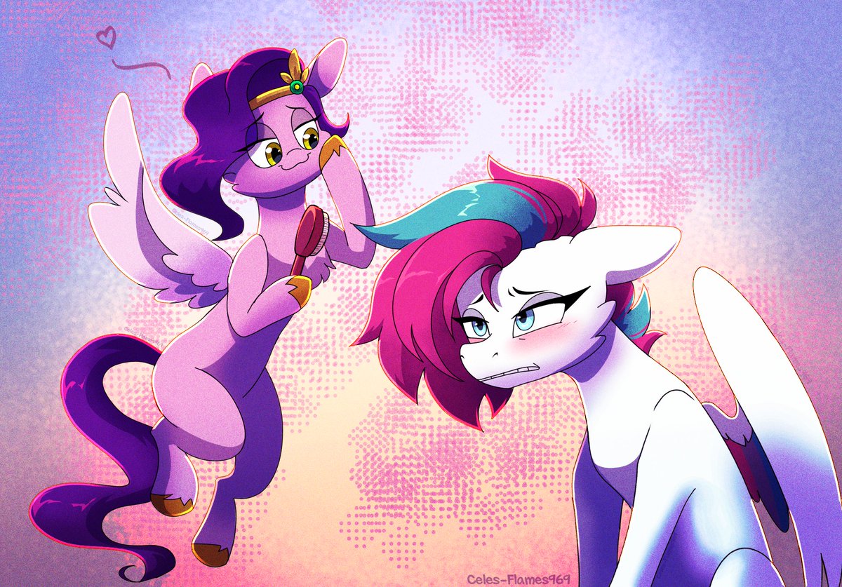 lil' drawing of these 2 cuz I didn't make a comic for the 25th of October, I'm too exhausted to continue working on it so I think I'm done with it lol
think of it zipp's "compensation" for throwing Pipp constantly lmao (. ❛ ᴗ ❛.)