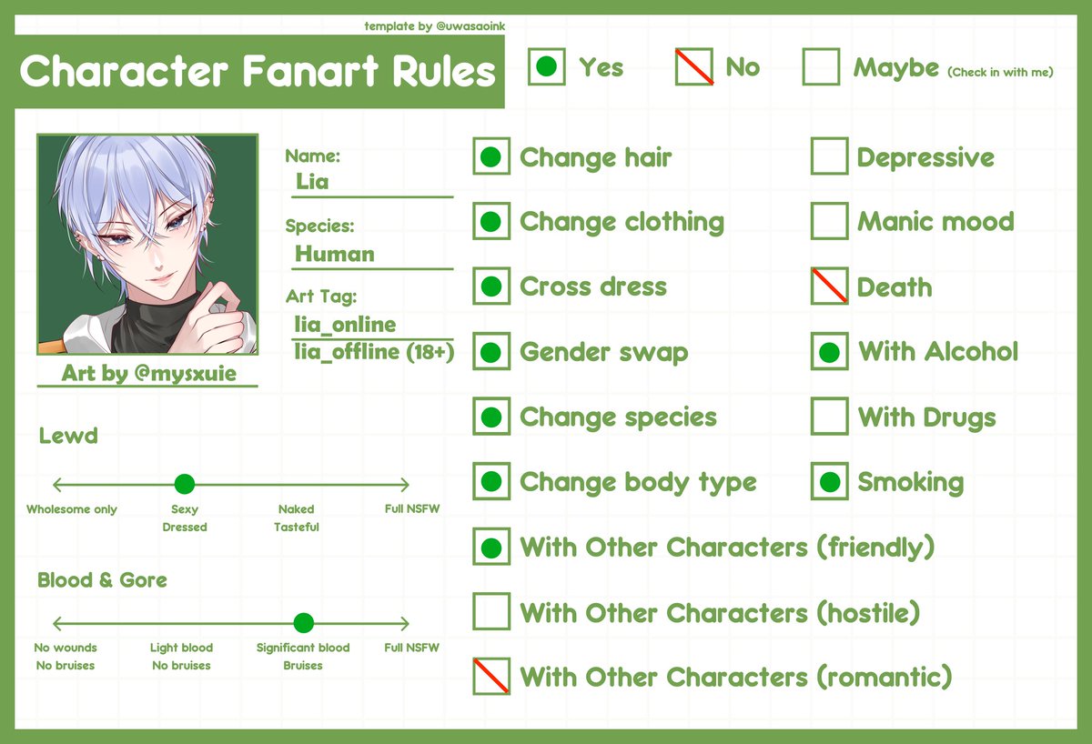 LiaNweVT's tweet image. My fanart rules!!!
(In case anyone wants to make art of me 🥺🧡)

And pls use my art tag #lia_online so I can see it (and possibly drool and cry over it)

Note: Romantic is ok ONLY if it&apos;s a hot 2D character (idgaf about gender) such as Father, Wrio, Zhongli, Kafka, etc o7