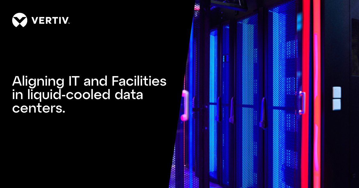 Vertiv's tweet image. Liquid cooling demands IT-Facilities alignment. Vertiv’s services support CDU operation, coolant quality, and shared dashboards, keeping workloads online. Explore Vertiv’s integrated approach: ms.spr.ly/6018tBZXY

#LiquidCooling #DataCenters #ITInfrastructure