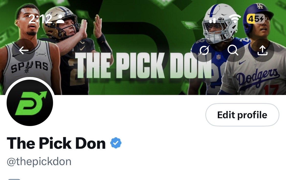 The Pick Don tweet media