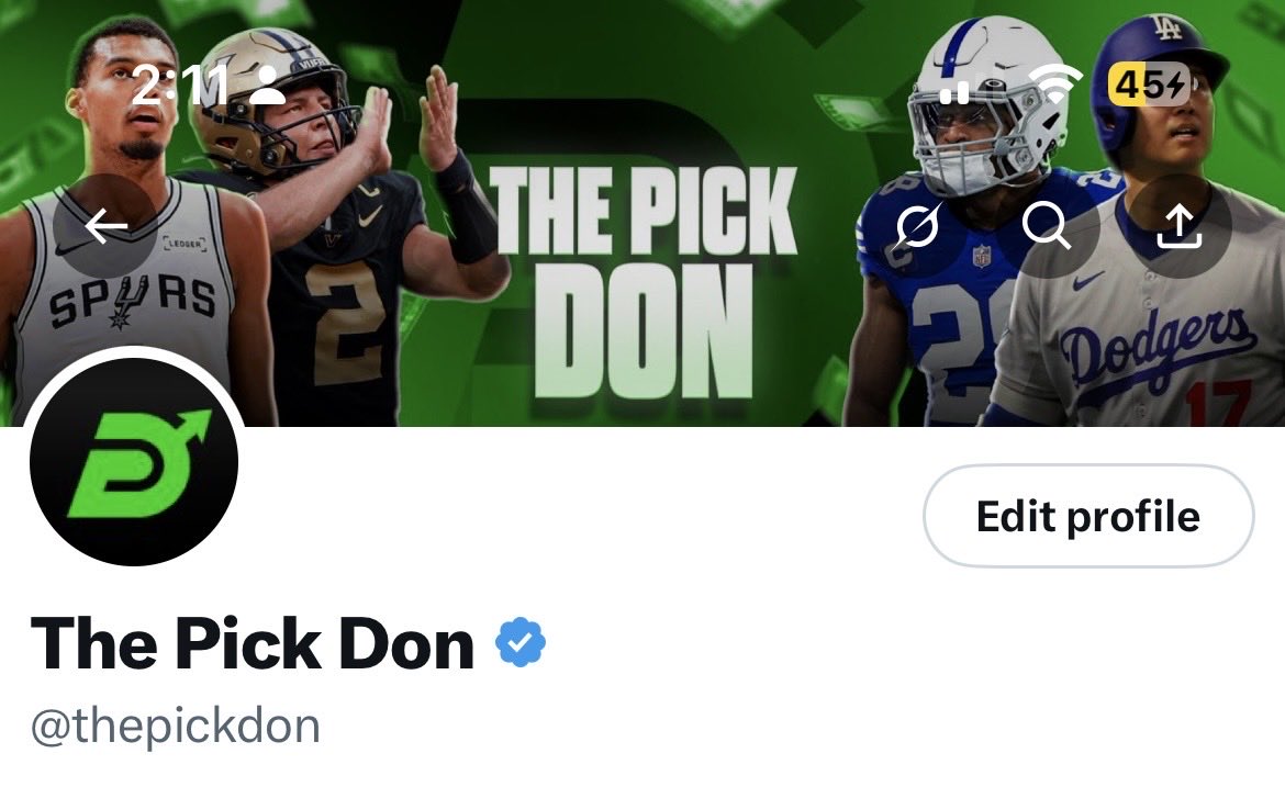 The Pick Don tweet media
