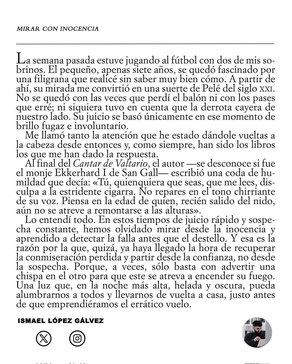 ¿Y si volvemos a mirar con inocencia?