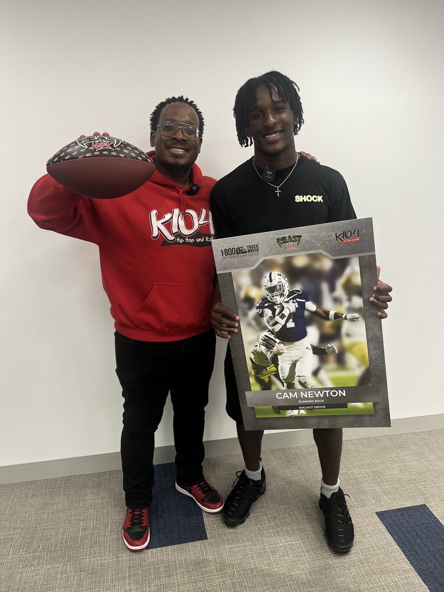 Congratulations to <a href="/Camnewton_2026/">𝐂𝐚𝐦 𝐍𝐞𝐰𝐭𝐨𝐧 3⭐️</a> for earning <a href="/K104FM/">K104</a> Beast of the Week! #TheStandard