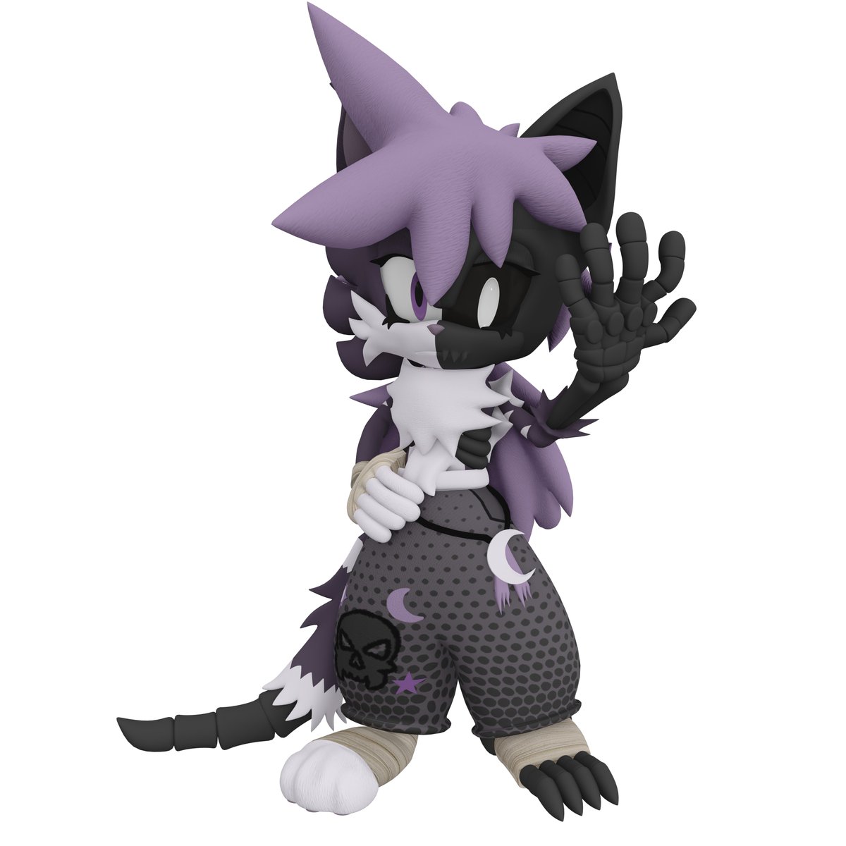 Here is my new model creation that I recently completed, this model is 100% my own work, every piece created by me alone! Thank you for can work with you! Model import over CrossWorlds!

OC Name: Wither the Wild Cat
Model Creator: @SonicOnBox
OC Owner: <a href="/DatWither/">Wither</a>