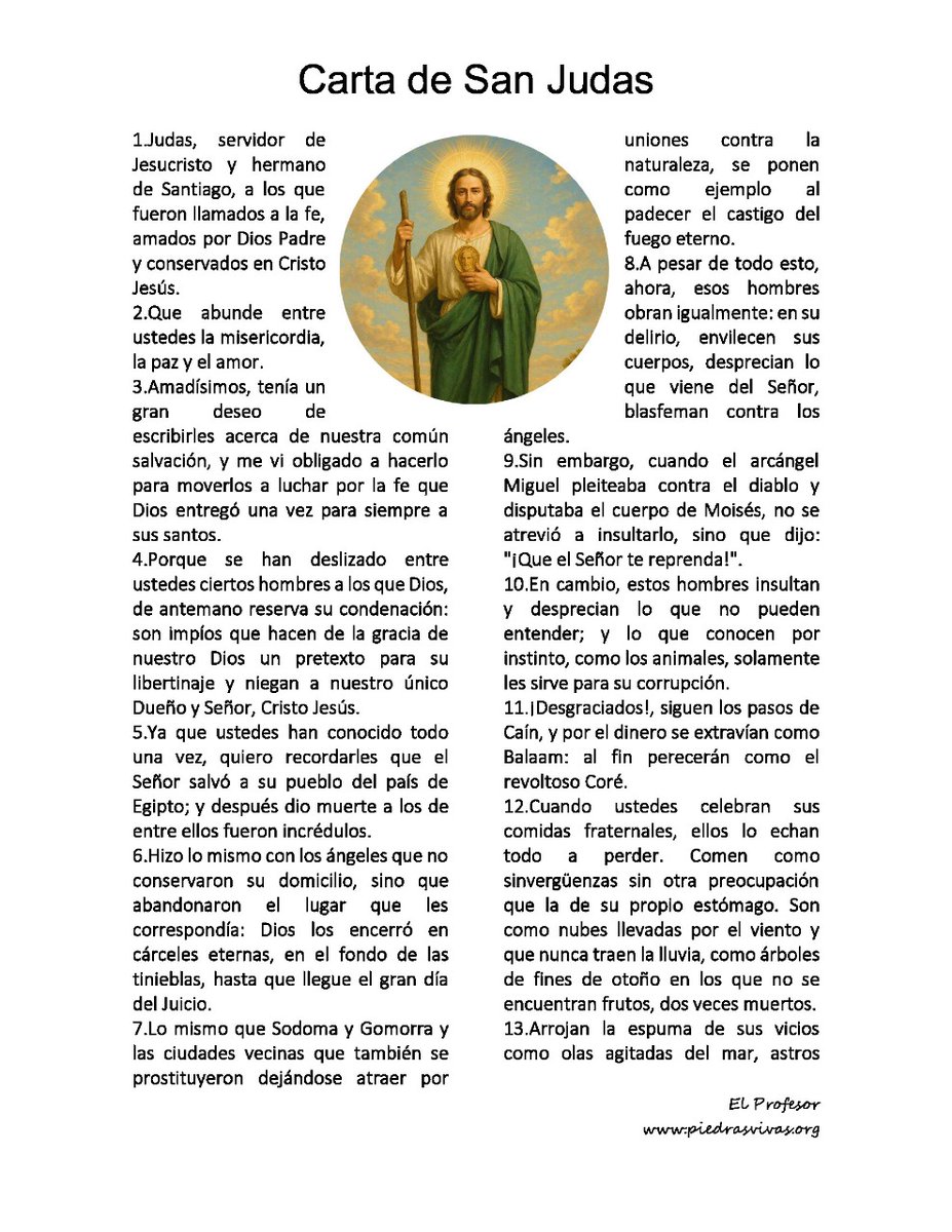 cybmaster's tweet image. Hoy la Iglesia celebra a San Judas Tadeo.