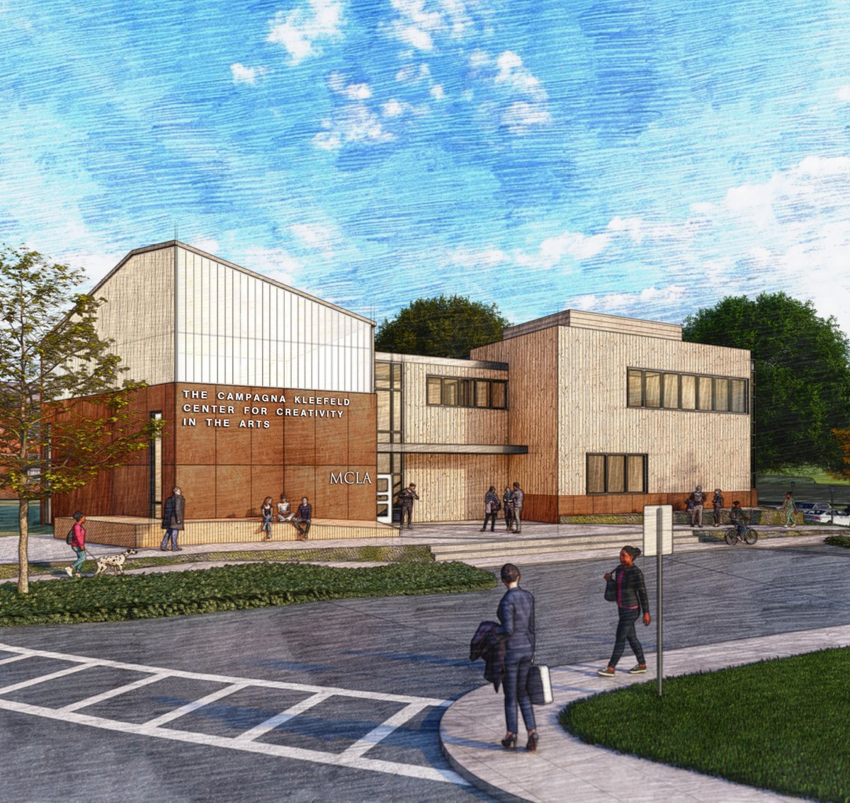 MCLA_EDU's tweet photo. MCLA recently kicked off it's plans to build the new Kleefeld Center for Creativity and the Arts, a new state-of-the-art creativity and teaching center that will be the hub for creativity and exploration. 🎨

For more, visit https://t.co/FL60xsjhP0 https://t.co/SQO8iUQ4mc