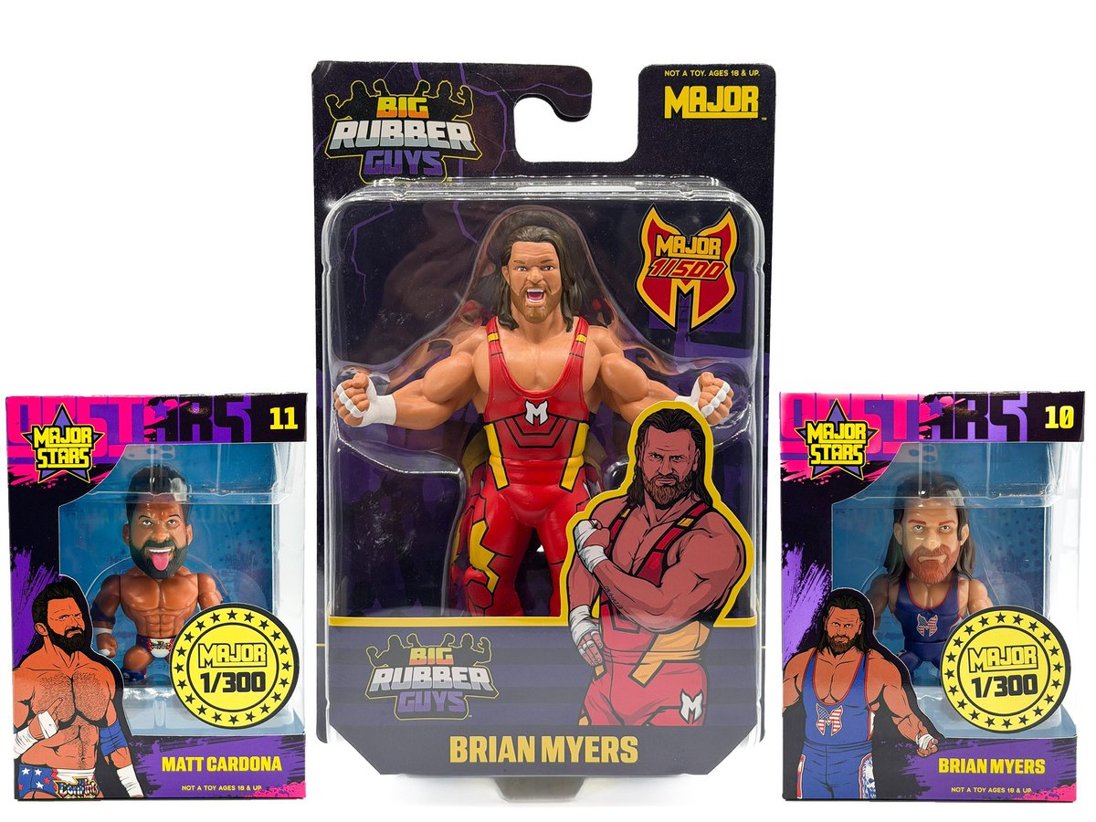 CollectMajor's tweet image. Have you picked up the #NYCC Exclusives yet? They are running very low so get over to CollectMajor.com while you still can!

#CollectMajor
#MajorStars
#BigRubberGuys
#ScratchThatFigureItch
