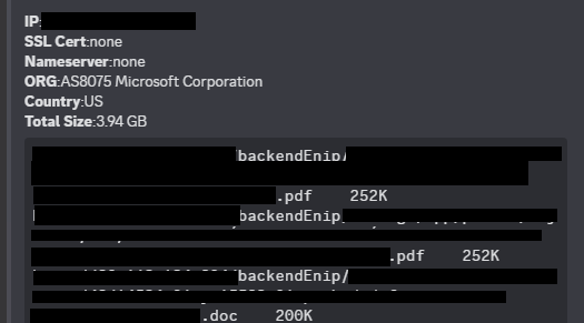 🚨#Chile🇨🇱: Hace 3 días encontré un servidor expuesto utilizando Shodan.io , el servidor exponía respaldos de archivos de la ENIP (Estrategia Nacional de Integridad Pública), que pertenece al Ministerio Secretaría General de la Presidencia. Estos tenían un tamaño de