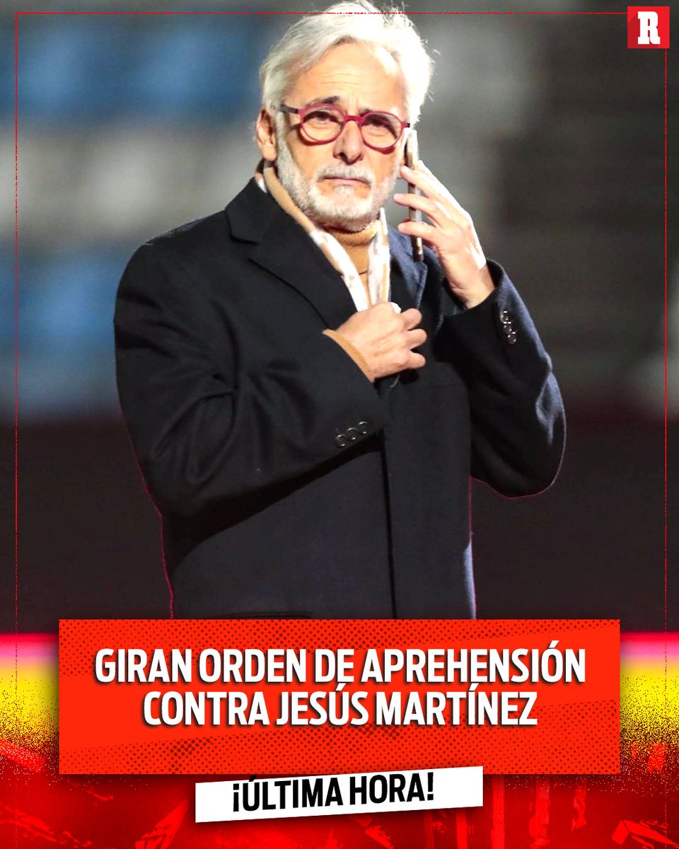 record_mexico's tweet image. ¡ÚLTIMO MOMENTO! 

Giran orden de aprehensión contra Jesús Martínez por el presunto delito de desobediencia de particulares agravado, según el Diario Reforma.