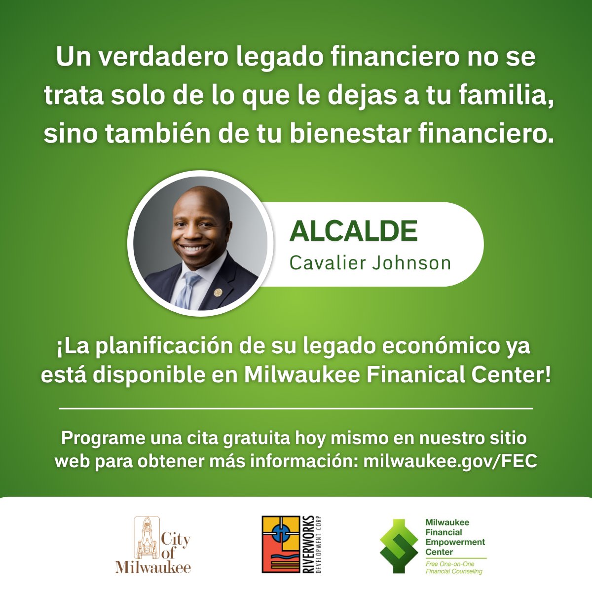 Did you know that the @CityOfMilwaukee's Financial Empowerment Center now offers free legacy planning services? Protect and take care of your loved ones – visit milwaukee.gov/FEC to make a free appointment today!