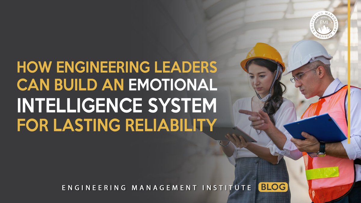 EngMgtInstitute's tweet image. 🔥 Build Reliable Teams with EQ. In this week’s #EMIBlog, Nader Mowlaee shares how engineering leaders can use a simple emotional intelligence system to boost team trust, clarity, and performance. 👉 Read here: bit.ly/4np2k12 
#EngineeringLeadership #EQ
