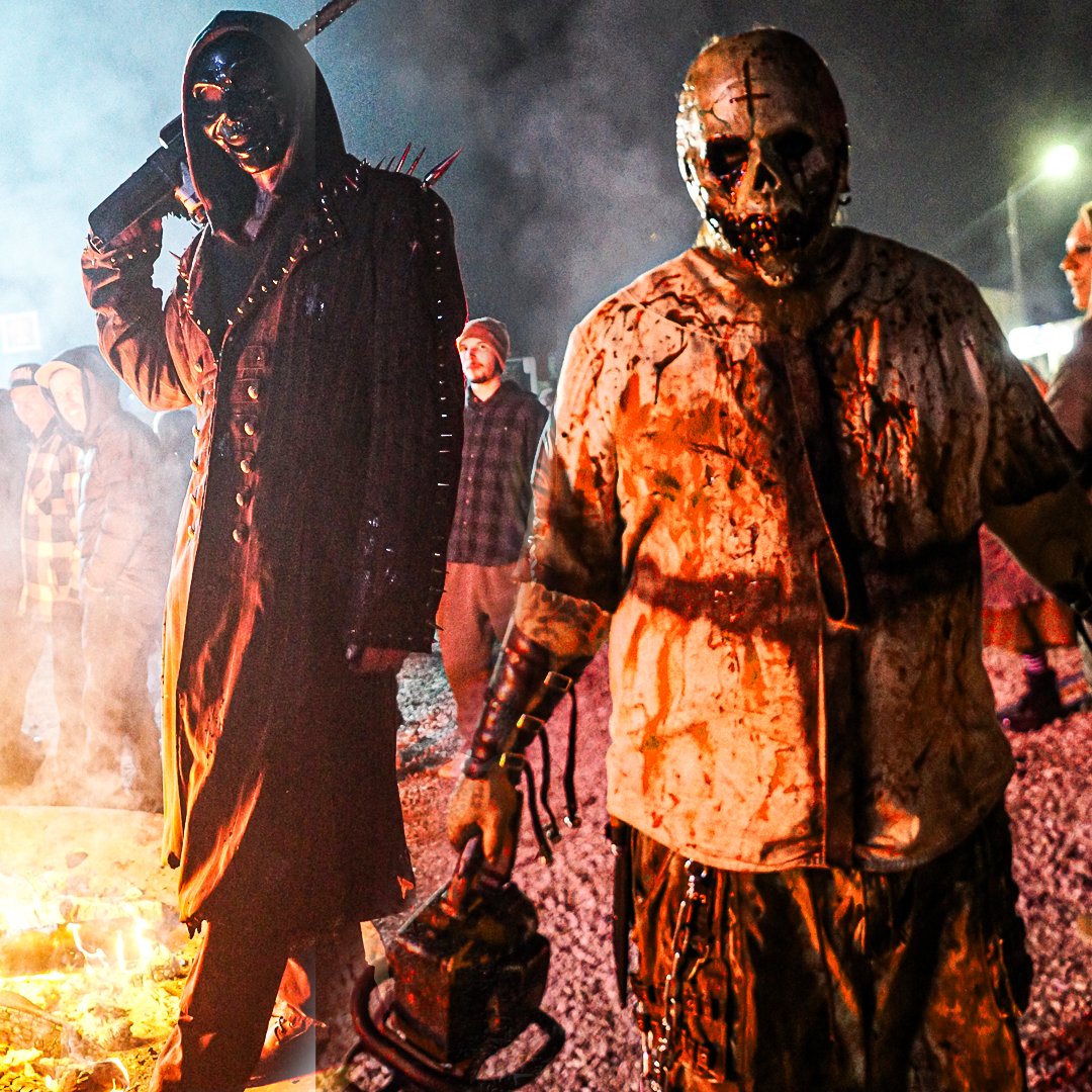 MKEHHE's tweet photo. Last weekend at The Hill Has Eyes was unforgettable, chilled weather, terrorized trails, and screams echoing thru every acre.

The FINAL WEEKEND is here.
After that, the Hill goes dark.

If you’ve been waiting, this is your LAST CHANCE.
https://t.co/9GYyVd1yUl https://t.co/K8XmRJEqlK