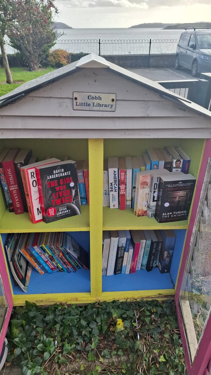 CobhLittle's tweet photo. It's great to see our #LittleLibrary getting such mighty use! Added a whole bunch in today, lots for smaller book worms.
In the run up to Xmas, if you're making room on a shelf for that naughty elf, please drop a couple of titles into the library.
Or pop us a message #Cobh https://t.co/q6vVLZATTb