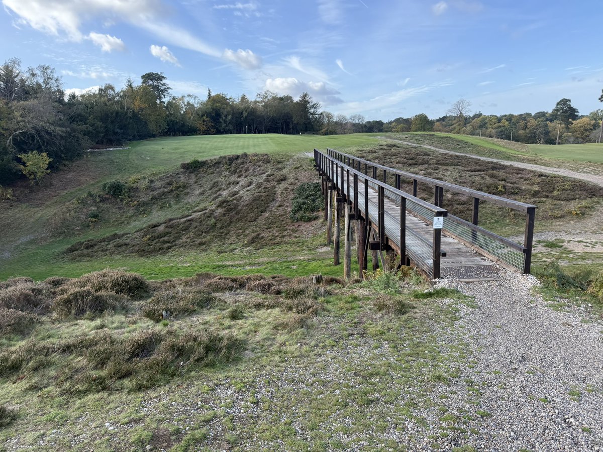 c86low's tweet image. Great course visit to see @TheAddingtonGC today! Met up with @JDTaylor_ to discuss course changes ahead of future projects at @HearsallGC! Some fantastic views and surfaces on show! #turf #golf #golfcourse