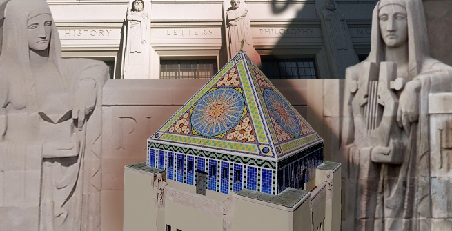 LAPublicLibrary's tweet image. The Los Angeles Central Library is decorated with a sculptural program meant to celebrate the passage of knowledge over the generations: lapl.org/collections-re…