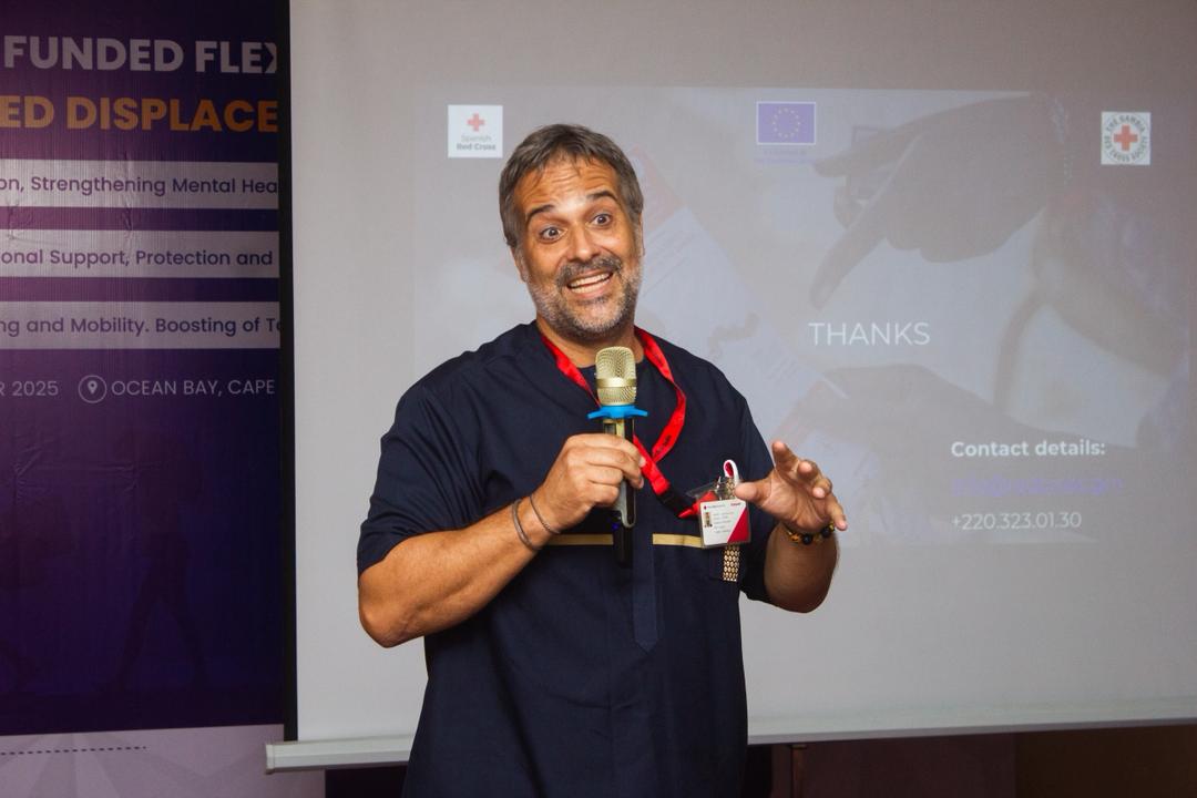 GambiaRedCross's tweet photo. Three projects under the EU-funded Flexible Mechanism for Migration and Forced Displacement have been officially launched by the Honourable Minister of Foreign Affairs, International Cooperation and Gambians Abroad.

@EUinTheGambia  @MOFAGambia https://t.co/EFpUtfcyBm