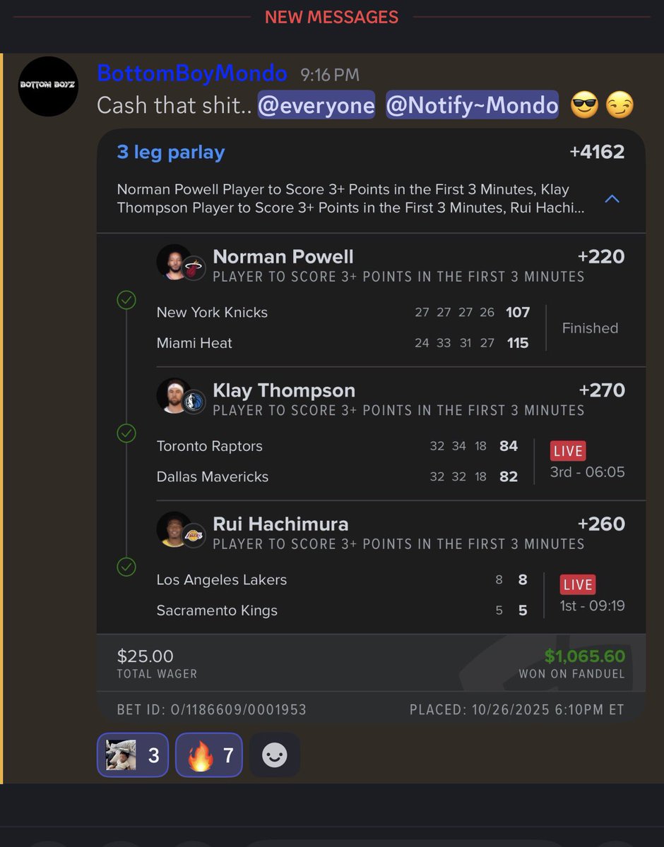 7L_Trell's tweet image. 4 bangers cashed in 48 hours 😎 More NBA today all plays posted here. 

discord.com/invite/BQk6S3J…