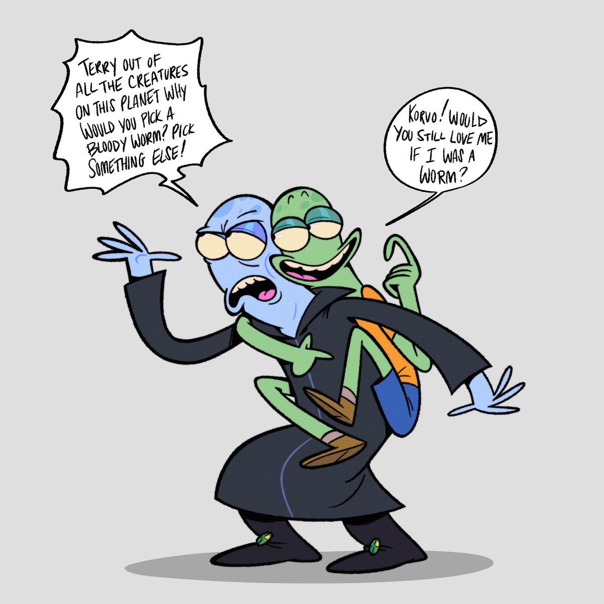 finished watching the solar opposites and i'm going to miss my asexual plant aliens