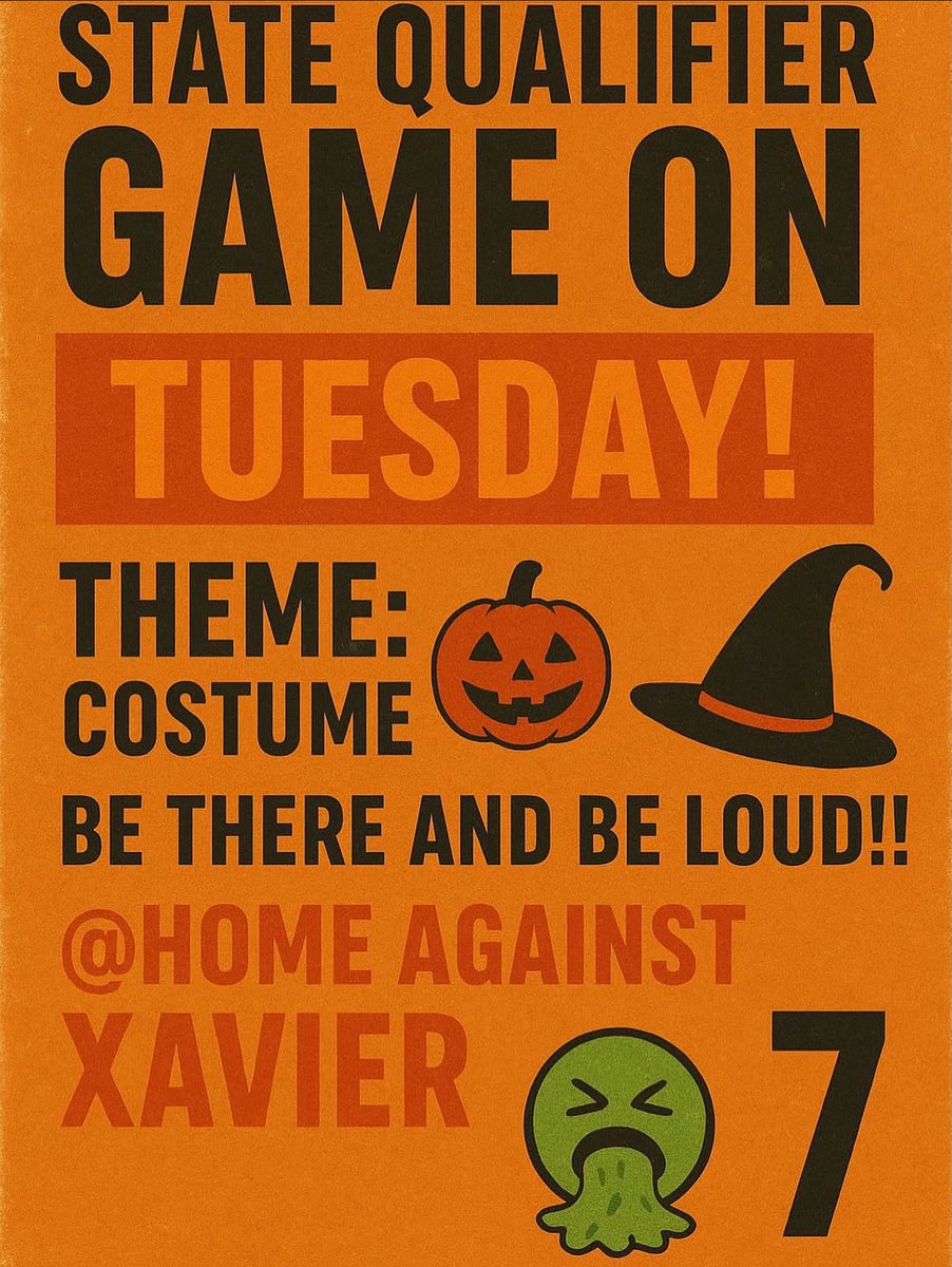 CcaSec3's tweet photo. GAME DAY!!
First serve at 7: buy tickets on Bound.
Theme: Costume out https://t.co/rZWwKeRHic
