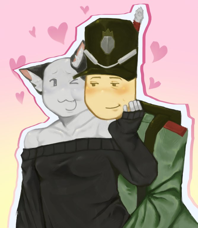 absotin's tweet image. Polar opposites (they’re both Roblox avatars shhh)
#roblox #robloxart