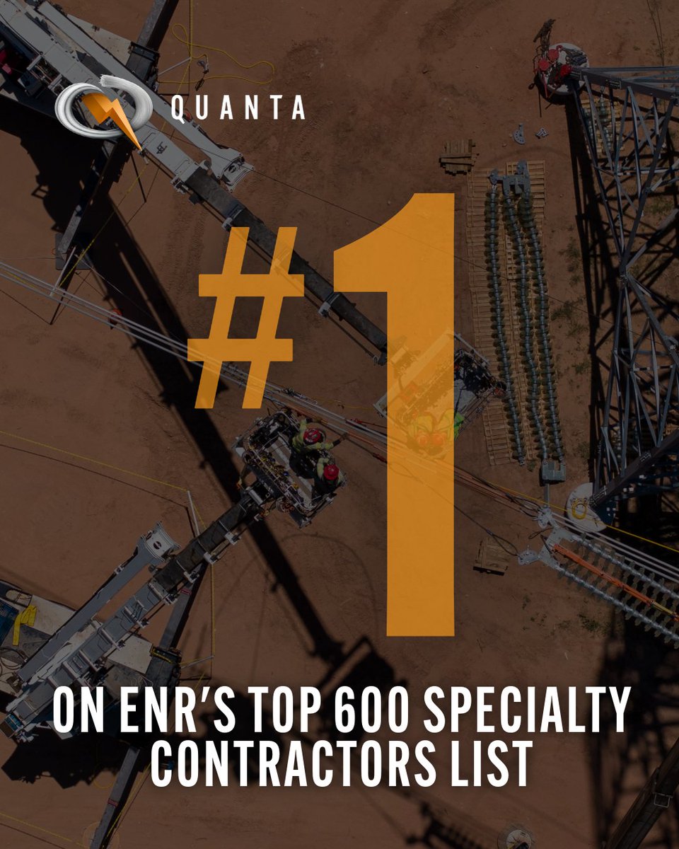 We’re proud to be recognized once again on ENR’s Top 600 Specialty Contractors list.

To everyone across our network who builds, leads, and supports: thank you for the work that keeps communities powered and connected. ⚡

Full list: f.mtr.cool/ewzkgmfsge