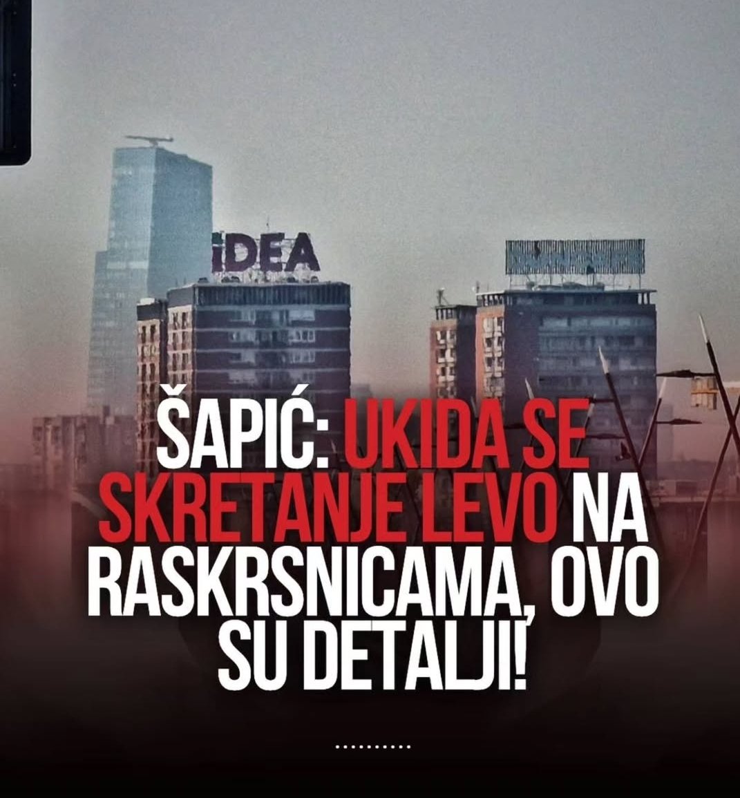 Laloollo's tweet photo. Vrhunska ideja ali imam bolju, da se ukine voznja pod dejstvom alkohola i droge, cenim da je to malo veci problem od skretanja levo. https://t.co/YCbrLy0KI9
