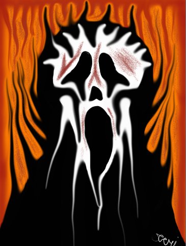 Anyways, here's my melting Ghostface painting. 

If you see this post, it would mean a lot if you could RT/share/like/comment because the algorithm isn't kind to me anymore lol