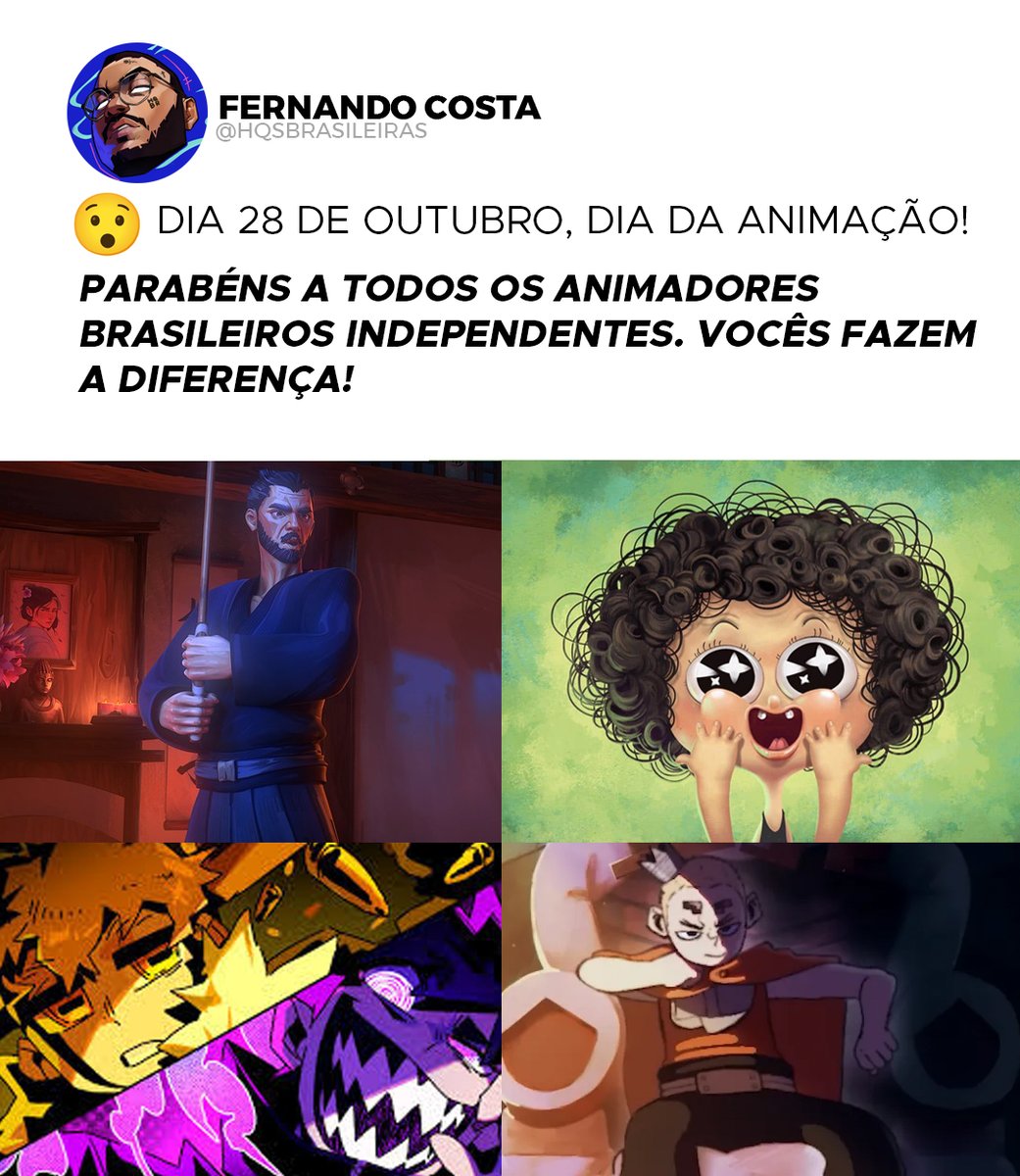 fernandoadpk's tweet image. HOJE É O DIA DA ANIMAÇÃO E 2025 É O ANO DA ANIMAÇÃO BR! 

BOOORA!